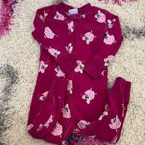 Hanna Andersson fairy print zip pajamas